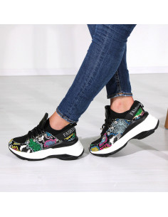 Sneakers cu talpa groasa, pentru femei 2