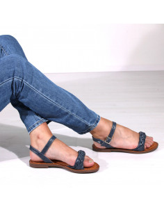 Sandale casual, stil boho, culoare gri 2