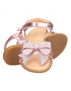 Sandale roz, cu funda glami, pentru fete 2