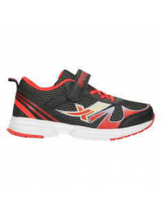 Pantofi sport copii, negru cu rosu