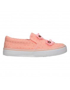 Espadrile roz, cu flori, pentru fetite