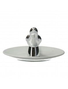 Platou mic, aperitive, decor pasare