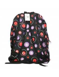 Rucsac tineret, negru cu violet 2