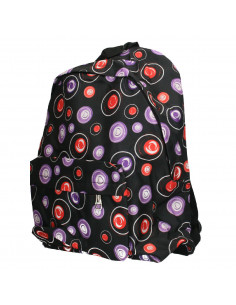 Rucsac tineret, negru cu violet