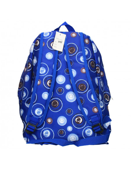 Rucsac albastru, cu buline, dama