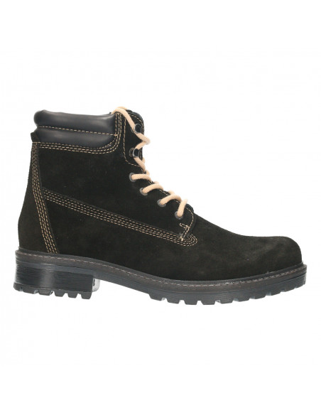 Ghete clasice, dama, piele intoarsa neagra