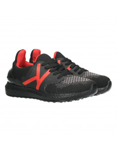 Pantofi sport,  barbatesti, negru cu rosu 2