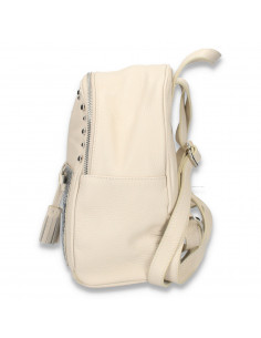 Rucsac chic pentru dama, cu imprimeu croco, bej - M85 2