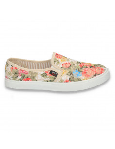 Tenisi dama, cu dantela si imprimeu floral - W1