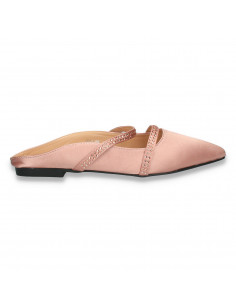 Saboti fashion din satin roz, marca Mellisa - W383