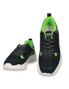 Pantofi sport pentru barbati, bleumarin-verde - W486 2