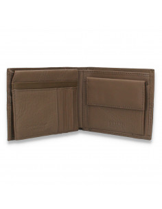Portofel barbati, model clasic, din piele naturala, taupe - M258 2