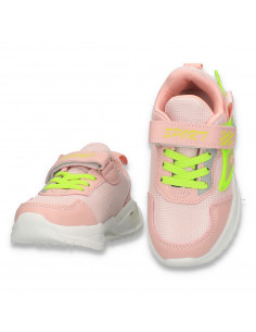 Pantofi sport pentru fetite, roz-verde - W692 2