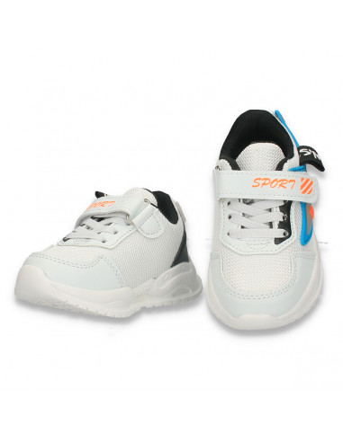 Pantofi sport pentru copii, albi - W693