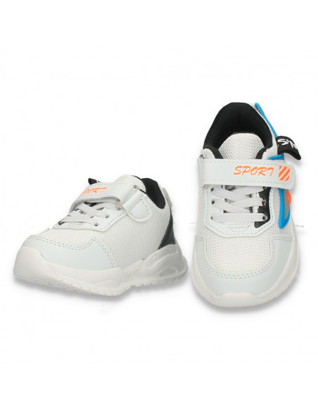 Pantofi sport pentru copii, albi - W693