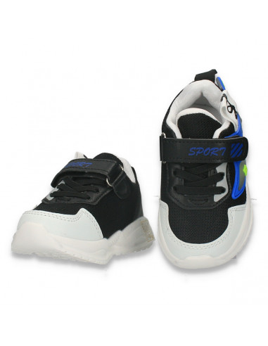 Pantofi sport pentru baieti, negri - W696