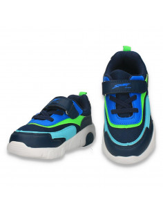 Pantofi sport pentru baieti, bleumarin-verde - W772 2