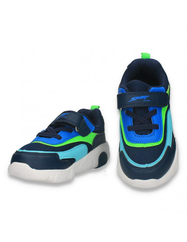 Pantofi sport pentru baieti, bleumarin-verde - W772