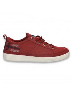 Sneakers din panza pentru barbati, Bordeaux - W891
