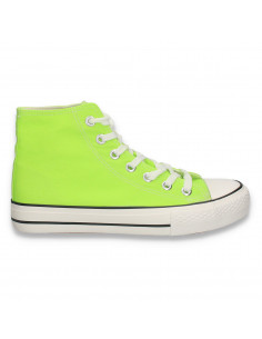 Bascheti barbati din material textil, verde neon - W922