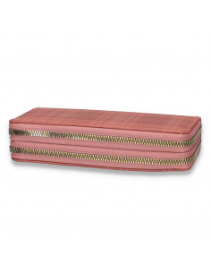 Portmoneu dama, din piele eco, roz - M441 2