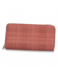 Portmoneu dama, din piele eco, roz - M441