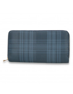Portmoneu dama, din piele eco, bleumarin - M444