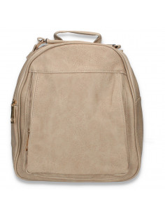 Rucsac pentru dama, simplu, taupe - M507