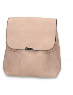 Rucsac modern pentru dama, cu clapeta, roz - M530