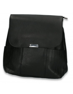 Rucsac modern pentru dama, cu clapeta, negru - M532