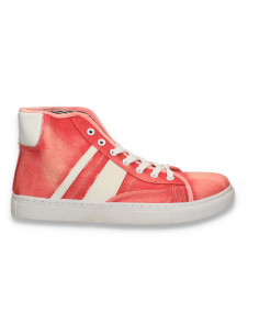 Ghete casual pentru barbati, din material textil, rosu - W974
