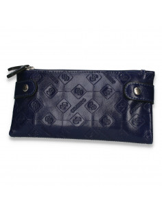 Portmoneu dama, din piele eco, bleumarin - M563