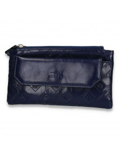 Portmoneu dama, din piele eco, bleumarin - M569