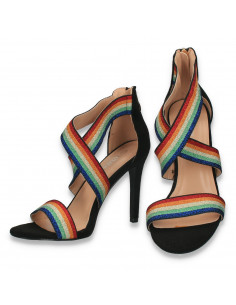 Sandale elegante pentru dama, negre - W997 2