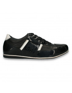 Pantofi casual pentru barbati, din piele, negri - W1122