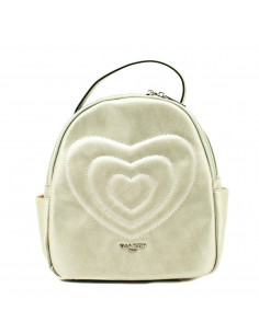 ELLA ICON RUCSAC DE DAMA HEART ARGINTIU 24x27x11 CM - M611