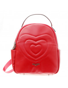 ELLA ICON RUCSAC DE DAMA HEART ROSU 24x27x11 CM - M612