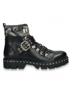 Ghete stil gothic pentru femei, negre - W1172