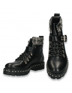 Ghete stil gothic pentru femei, negre - W1172 2