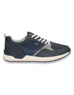 Sneakers casual pentru barbati, din material textil, bleumarin - W1190