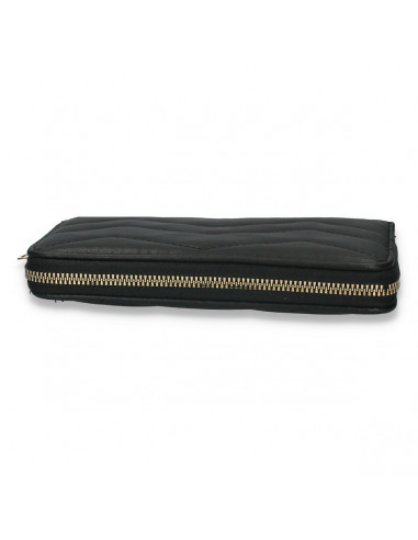 Portmoneu dama, din piele eco, negru - M705