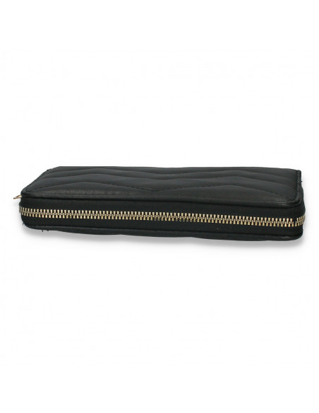 Portmoneu dama, din piele eco, negru - M705