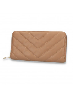 Portmoneu dama, din piele eco, maro - M706