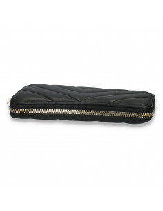Portmoneu dama, din piele eco, negru - M708 2