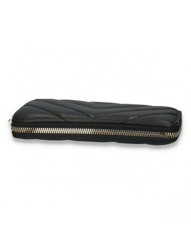 Portmoneu dama, din piele eco, negru - M708
