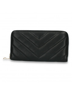 Portmoneu dama, din piele eco, negru - M708