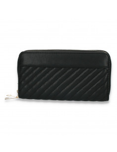 Portmoneu dama, din piele eco, negru - M709
