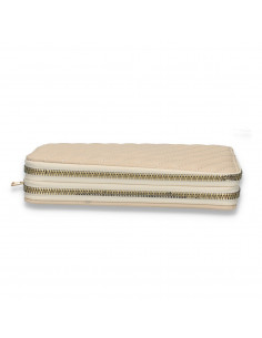 Portmoneu dama, din piele eco, bej - M710 2