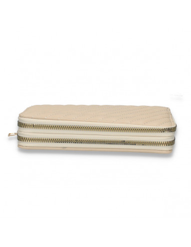 Portmoneu dama, din piele eco, bej - M710