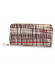 Portmoneu dama, din piele eco, maro deschis - M713